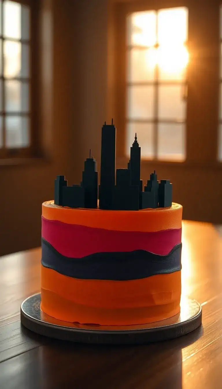 Wakandan Sunset Cake