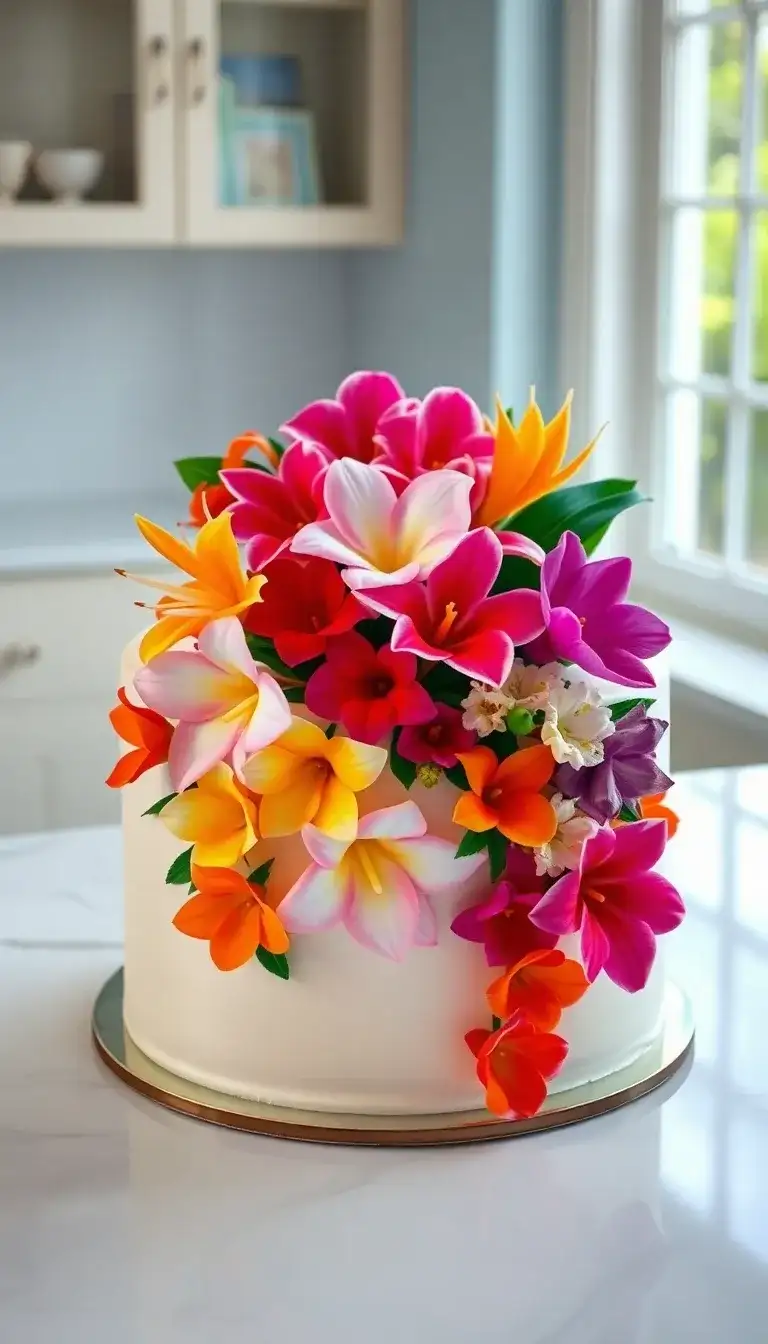 Tropical Flower Cascade